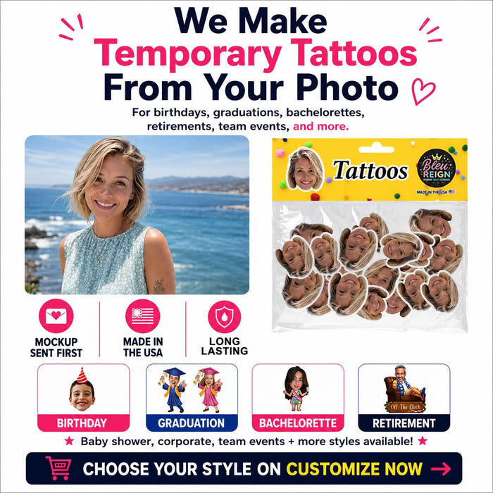 Personalized Custom Face Tattoo
