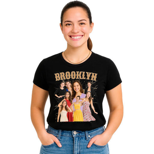 Personalized Face Cutout T-Shirt – Custom Photo Tee for Birthdays, Parties & Fun Gifts