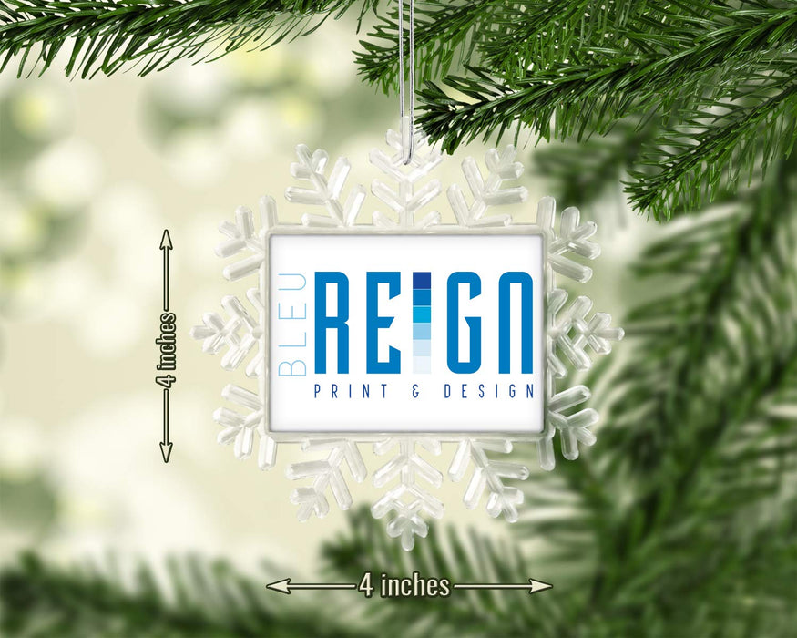 Personalized Next Step Dance Ornament – Custom Small Snowflake Christmas Keepsake with Your Photo