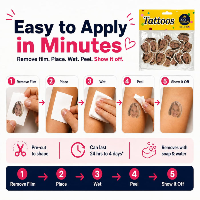 Personalized Custom Face Tattoo