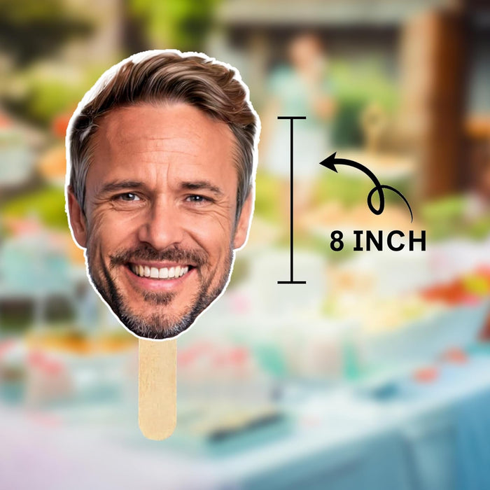 Bleu Reign Personalized Big Head Cutout Face Sticks