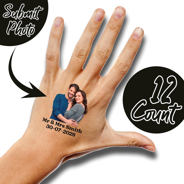 Bleu Reign Custom Face Temporary Tattoos – Mr & Mrs Couple Edition