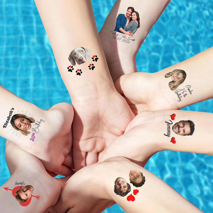 Bleu Reign Custom Face Temporary Tattoos – Graduation Edition