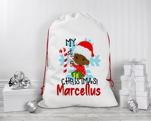 Personalized My First Candy Cane Santa Sack