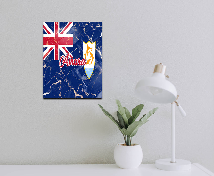 Personalized Wall Art Decorative Sign Flag Series - Anguilla Flag