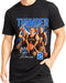 Black t-shirt with basketball-themed design featuring players and 'Thunder' text.