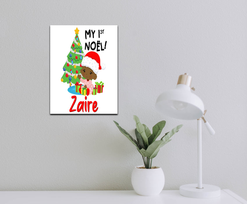 Personalized Baby My First Noel Wall Art
