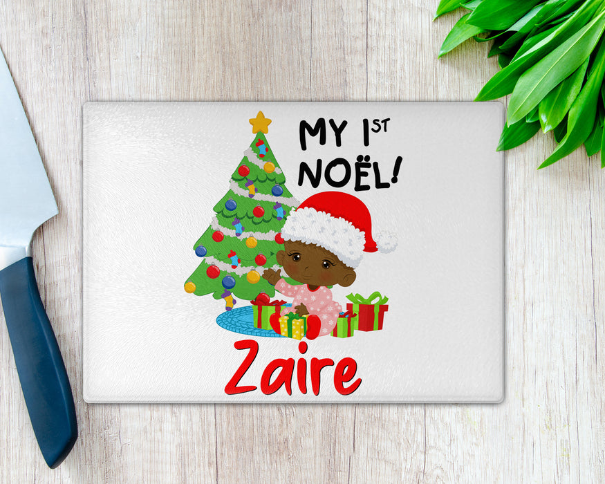 Personalized Baby My First Noel Cutting Board