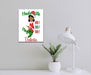 Personalized Woman Black Girl Magic Elf Santa Helper Wall Art