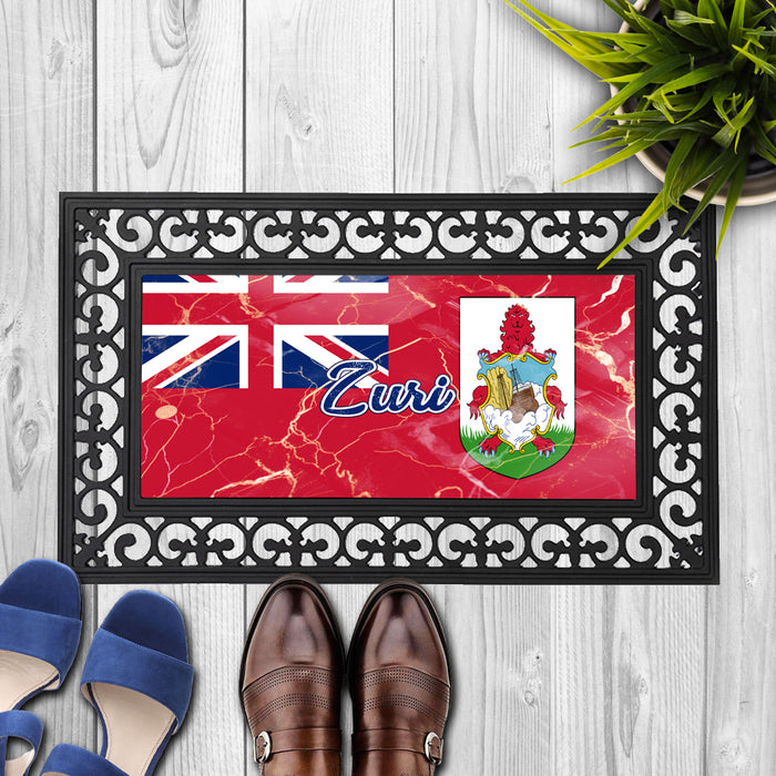 Personalized 18x30 inches Door Mat Flag Series - Bermuda Flag