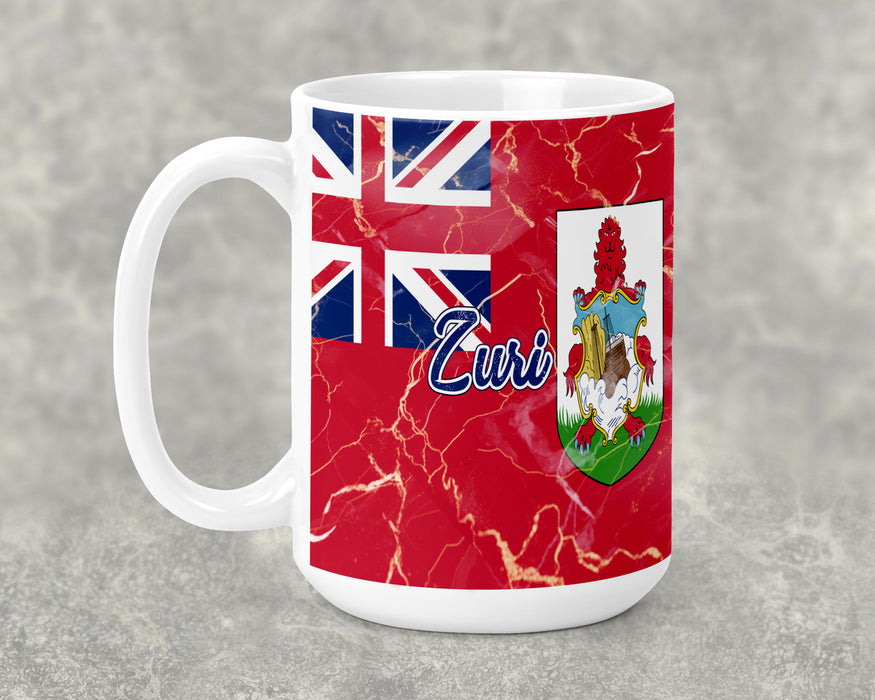 Personalized Ceramic 15oz Mug Country Flag Series - Bermuda Flag