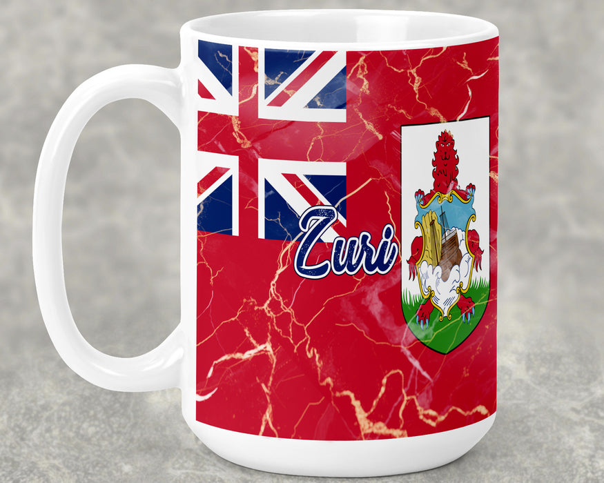 Personalized Ceramic 15oz Mug Country Flag Series - Bermuda Flag