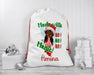 Personalized Black Girl Magic Elf Santa Sack