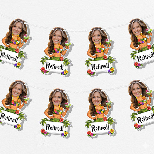 Personalized Retirement Bunting Banner – Custom Retirement Party Decor