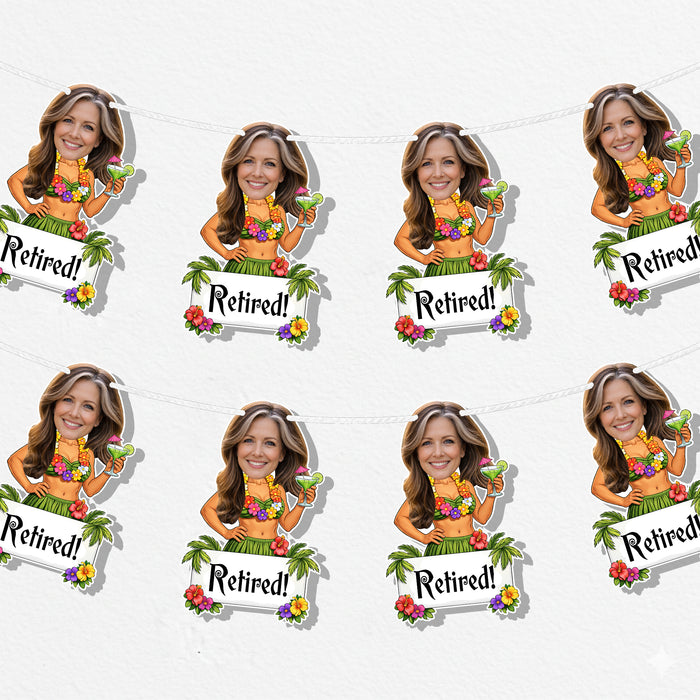 Personalized Retirement Bunting Banner – Custom Retirement Party Decor