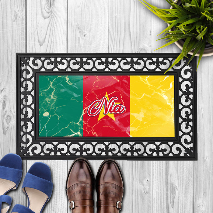 Personalized 18x30 inches Door Mat African Country Flag Series - Cameroon Flag
