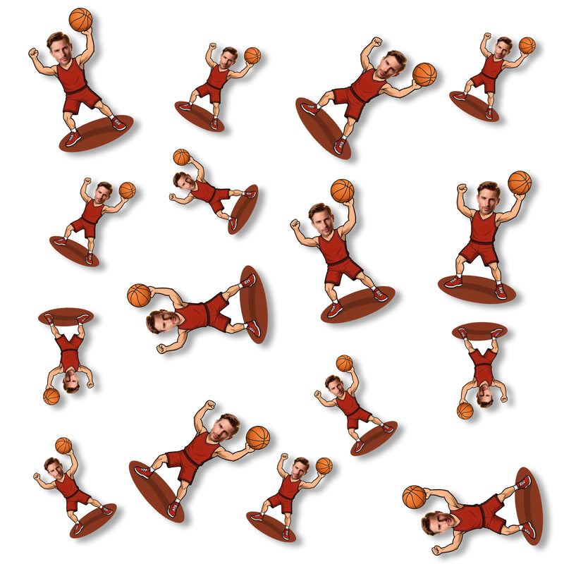 Bleu Reign Personalized Basketball Player Face Confetti
