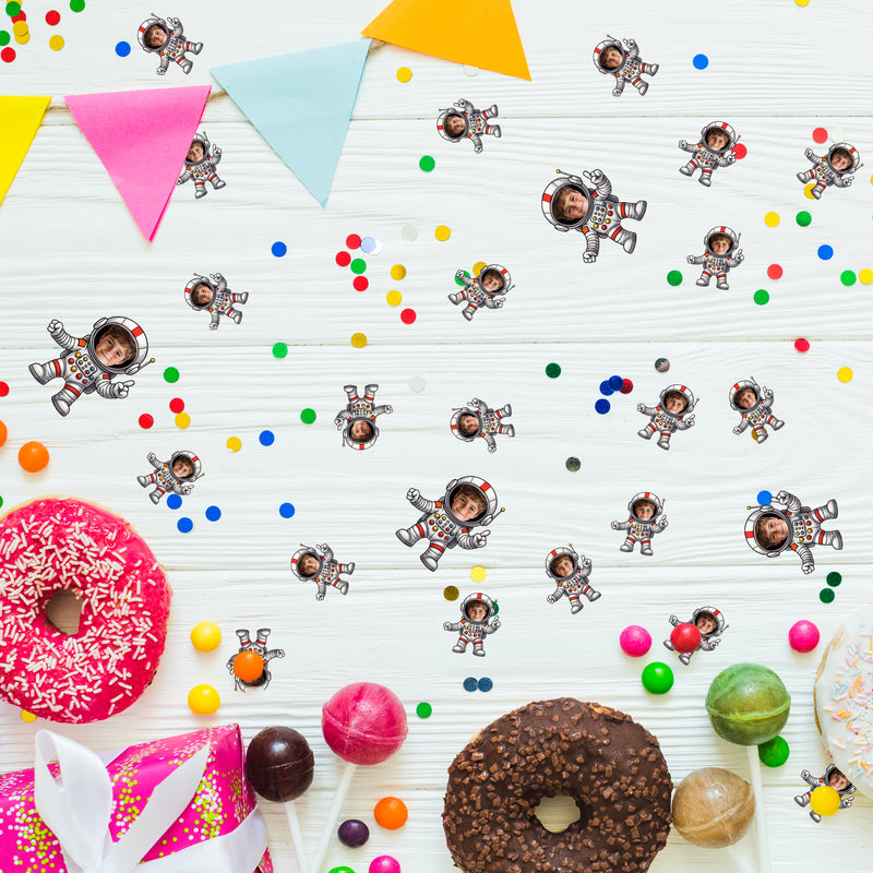 Bleu Reign Personalized Astronaut Face Confetti