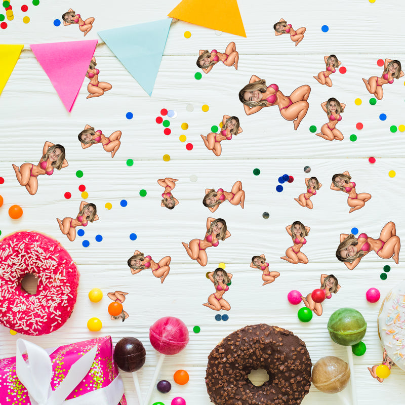 Bleu Reign Personalized Bikini Face Confetti