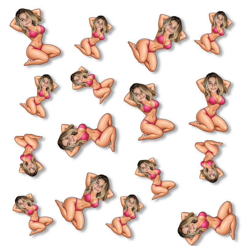 Bleu Reign Personalized Bikini Face Confetti