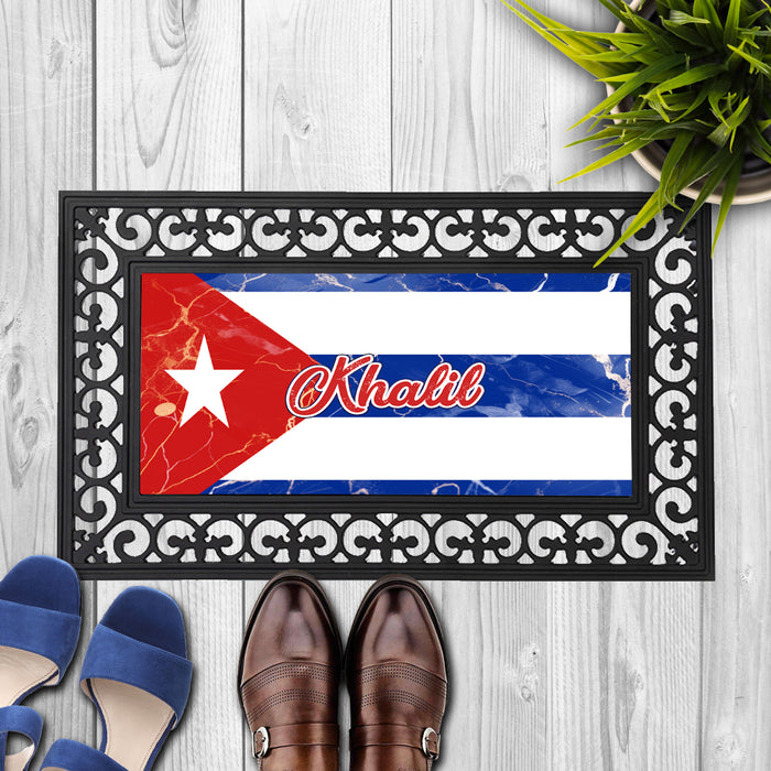 Personalized 18x30 inches Door Mat Flag Series - Cuba Flag