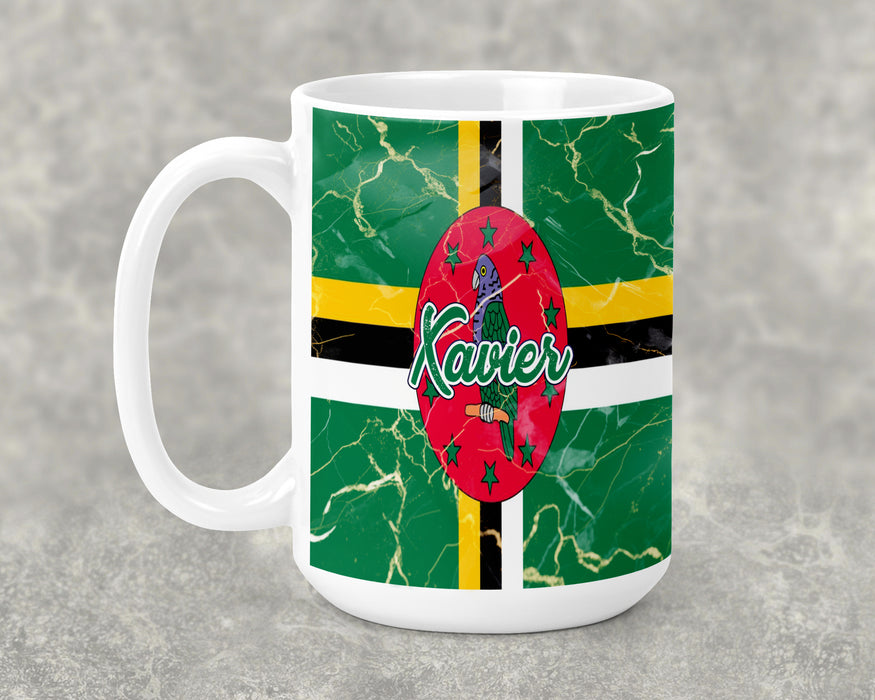 Personalized Ceramic 15oz Mug Country Flag Series - Dominica Flag