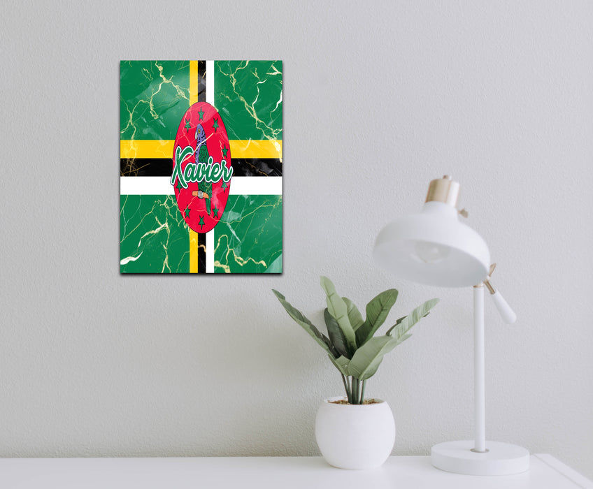 Personalized Wall Art Decorative Sign Flag Series - Dominica Flag