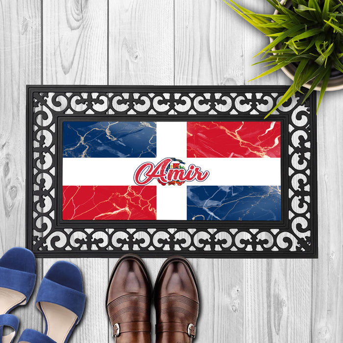 Personalized 18x30 inches Door Mat Flag Series - Dominican Republic Flag