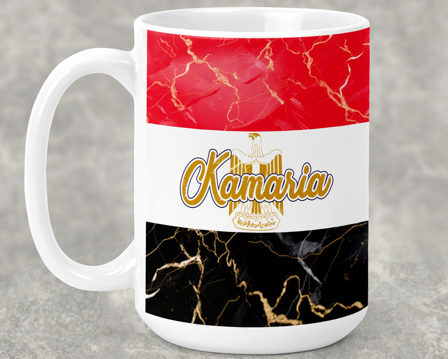 Personalized Ceramic 15oz Mug African Country Flag Series - Egypt Flag