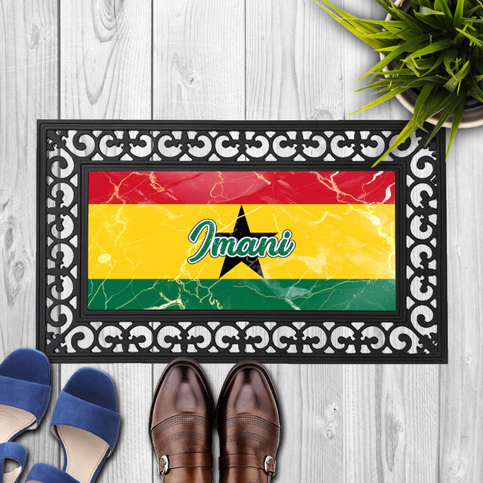 Personalized 18x30 inches Door Mat African Country Flag Series - Ghana Flag