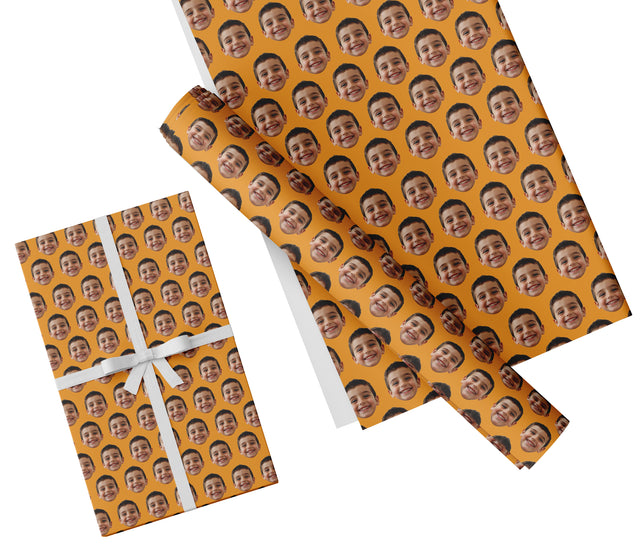 Order your Personalize Face gift wrapping sheet to make your gifts unique and memorable