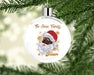 Personalized Believe In Santa Black Ornament