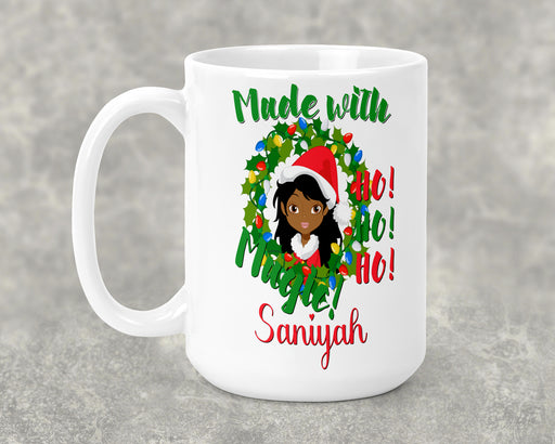 Personalized Gorgeous Woman Made With Magic Wreath Mug