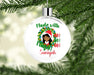 Personalized Gorgeous Woman Made With Magic Wreath Ornament