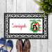 Personalized Gorgeous Woman Made With Magic Wreath Door Mat