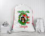 Personalized Gorgeous Woman Made With Magic Wreath Santa Sack