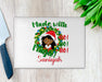 Personalized Gorgeous Woman Made With Magic Wreath Cutting Board