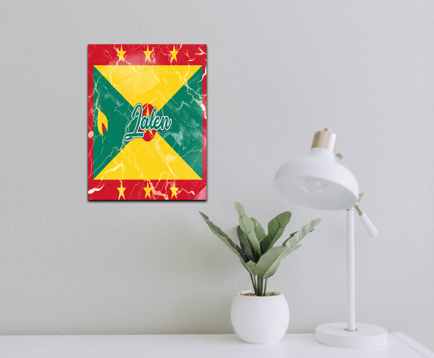 Personalized Wall Art Decorative Sign Flag Series - Grenada Flag