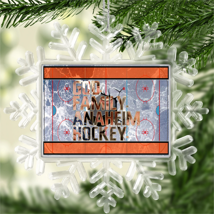 BRGiftShop Personalized Custom Photo Hockey Team Snowflake Ornament – Personalize with Your State and Team!