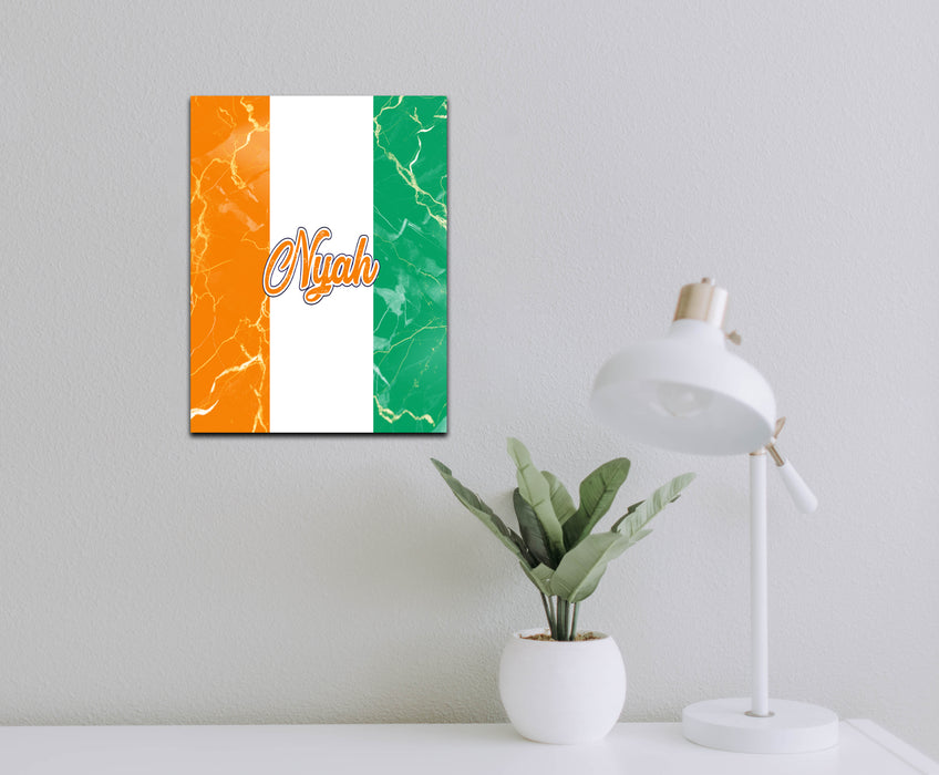Personalized Wall Art Decorative Sign African Country Flag Series - Ivory Coast Flag