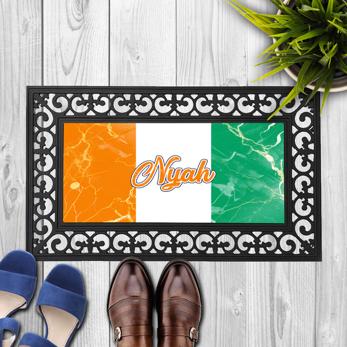 Personalized 18x30 inches Door Mat African Country Flag Series - Ivory Coast Flag