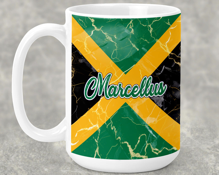 Personalized Ceramic 15oz Mug Country Flag Series - Jamaica Flag