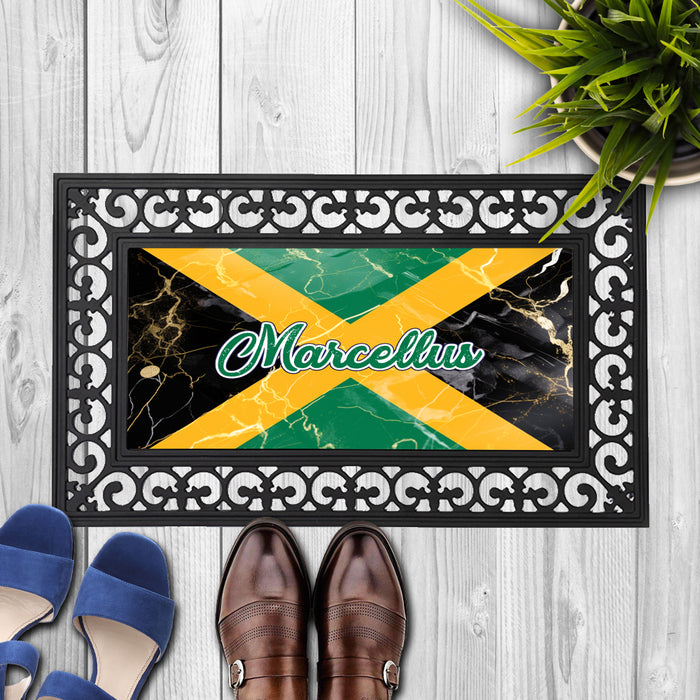 Personalized 18x30 inches Door Mat Flag Series - Jamaica Flag