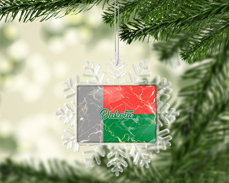 Personalized Christmas Tree Ornament African Country Flag Series - Madagascar Flag