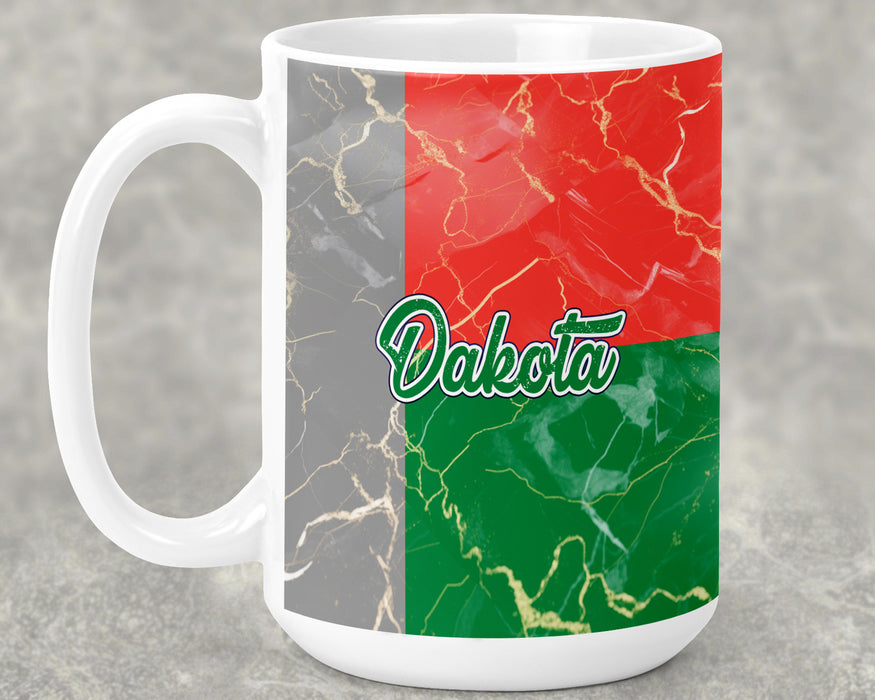 Personalized Ceramic 15oz Mug African Country Flag Series - Madagascar Flag