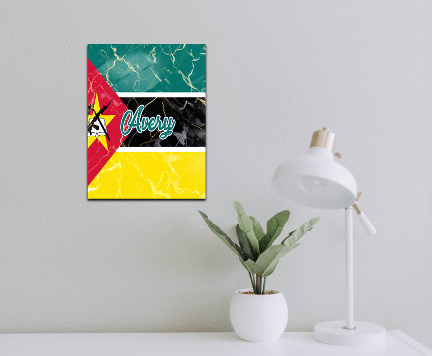 Personalized Wall Art Decorative Sign African Country Flag Series - Mozambique Flag