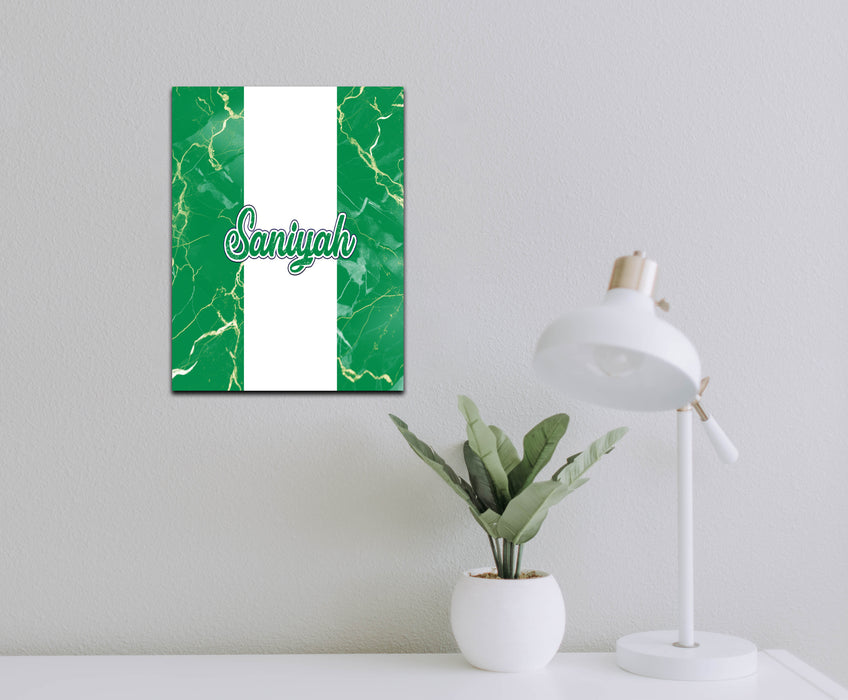 Personalized Wall Art Decorative Sign African Country Flag Series - Nigeria Flag