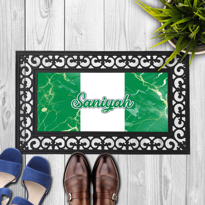 Personalized 18x30 inches Door Mat African Country Flag Series - Nigeria Flag