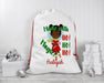 Personalized Pretty Black Girl Magic Elf Santa Helper Santa Sack