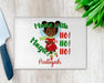 Personalized Pretty Black Girl Magic Elf Santa Helper Cutting Board